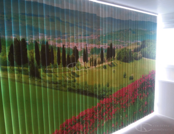 Вертикальные тканевые жалюзи