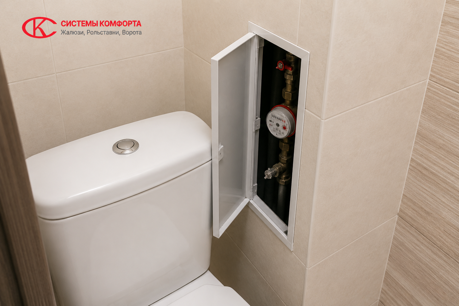 Ошибка при выборе сантехнических дверец — не учтено пространство для открывания